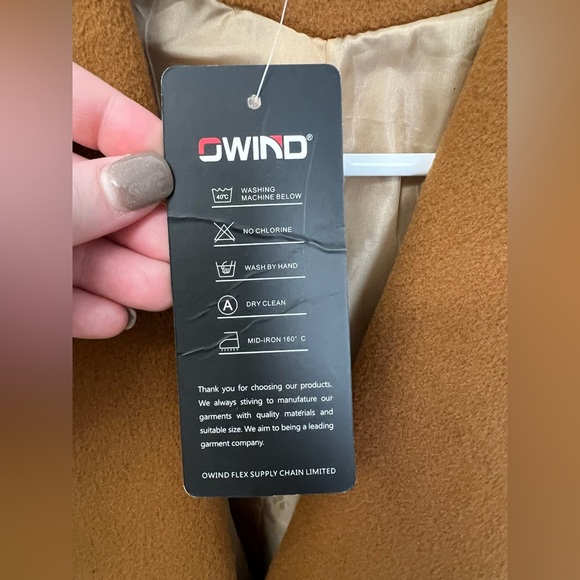 Camel Brown Belted Microfleece Coat - Picture 4 of 7